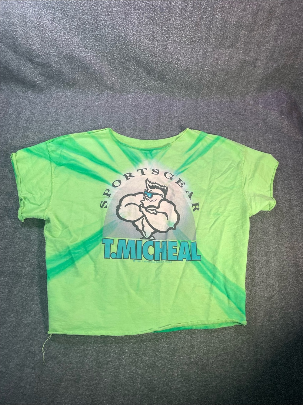 Vintage T. Micheal SportsGear Cut Crop Shirt Mens XXL Tie Dye Early 90’s 1992